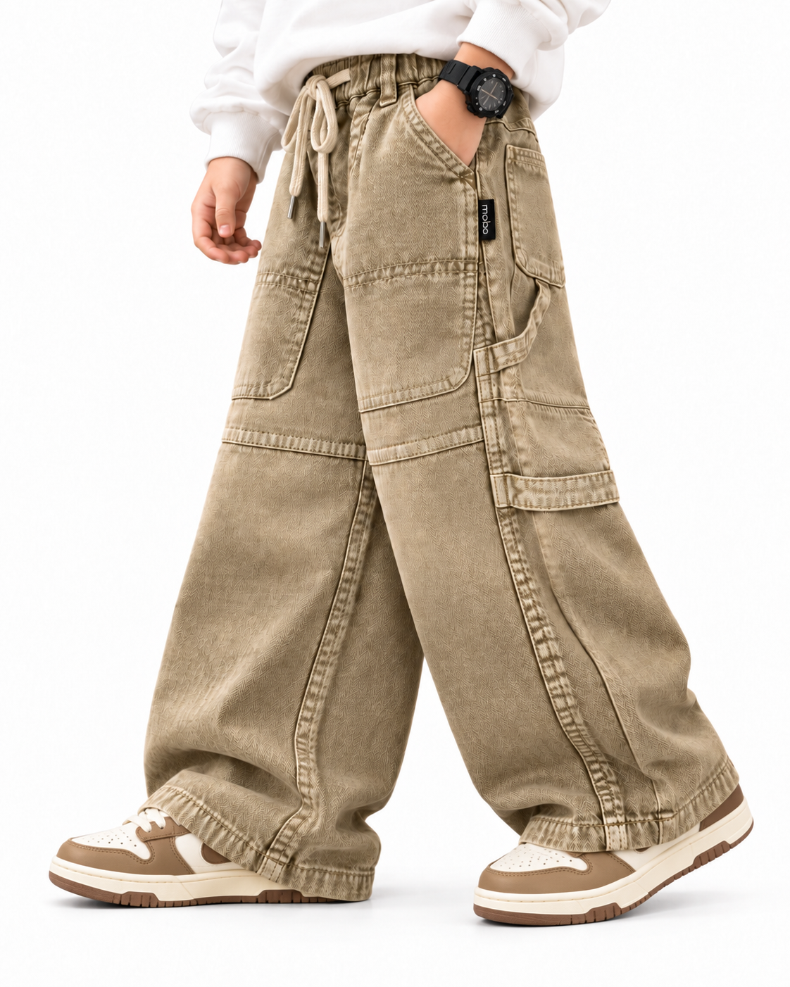 Khaki Carpenter Jeans side